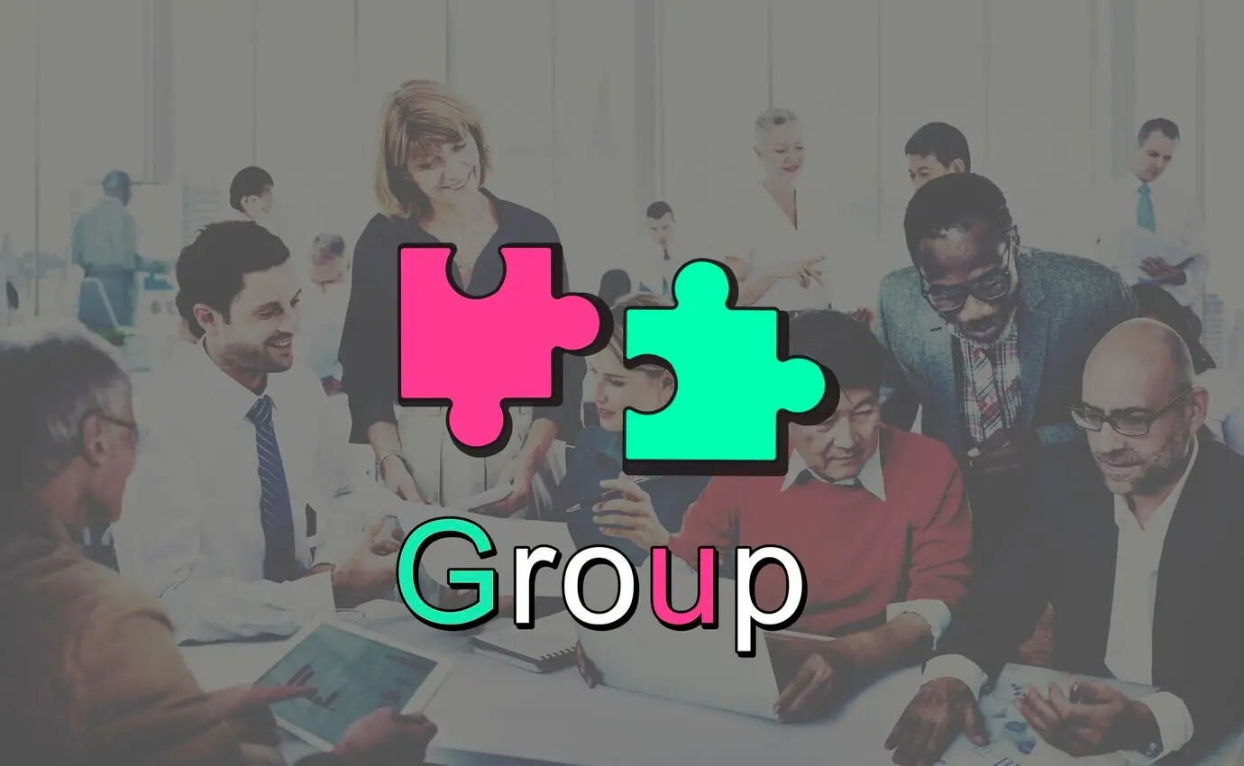 Графическая концепция достижения, связи и сотрудничества.